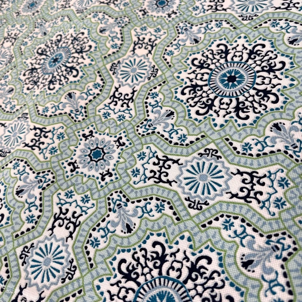 Tommy Hilfiger Paisley Blue & White Placemats Set of Four NEW